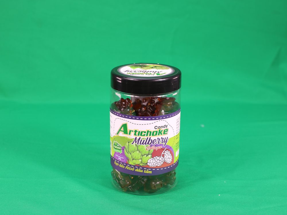 KẸO DẺO ATISO DÂU TẰM 200GR HŨ